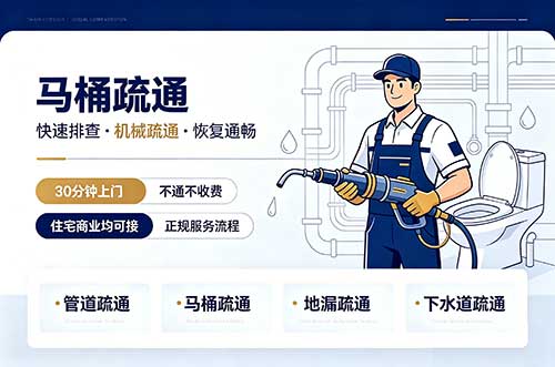 瓦房店马桶疏通